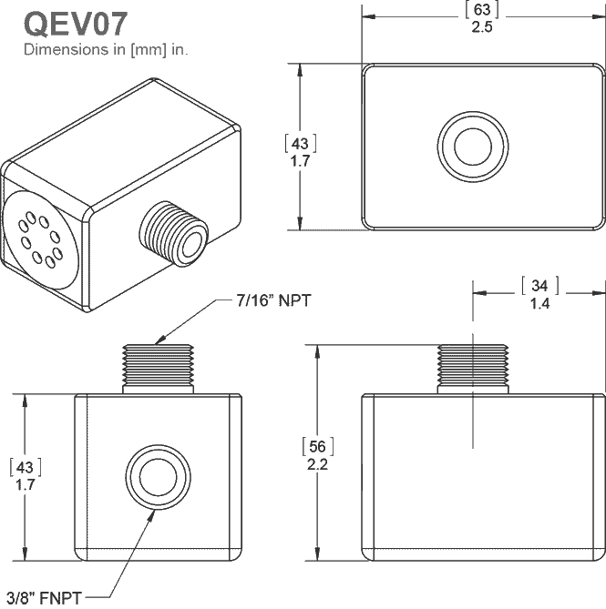 快速排气阀 7/16-inch QEV