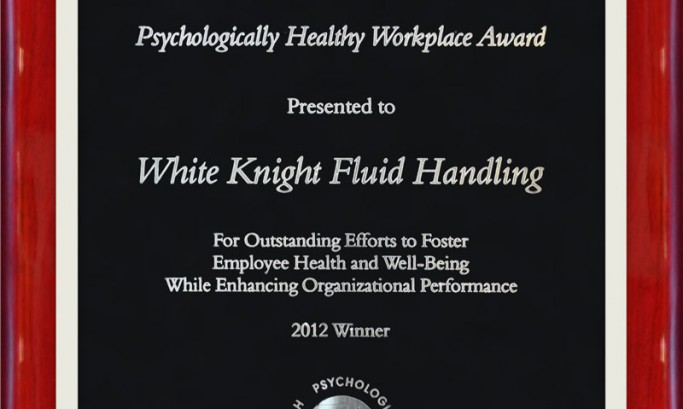 White Knight 2012年心理健康工作环境奖