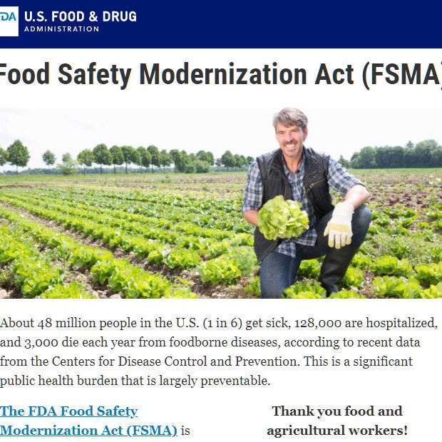FDA FSMA Food Safety Modernization Act