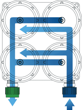 Quad-Camber Parallel Filter Housing