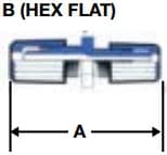 Flared Reducing Union Fitting Schematic