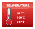 Fluid Temperatures to 100 Degrees Celsius (212 Degrees Fahrenheit)